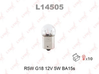 Лампа LYNXauto R5W 12V LYNXauto BA15S L14505