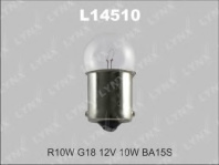 Лампа LYNXauto R10W 12V LYNXauto BA15S L14510